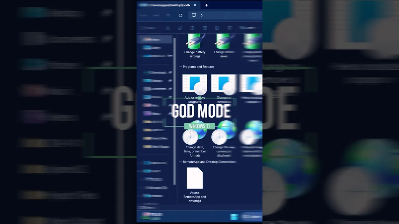 🔓🔥Unlock God Mode on Windows 11 #trendingshorts #godmode #windows11 #hiddengems #viralshorts #tech