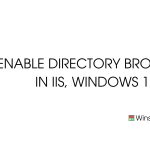 Enable Directory Browsing in IIS
