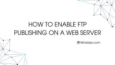 Enable FTP Publishing on a Web Server