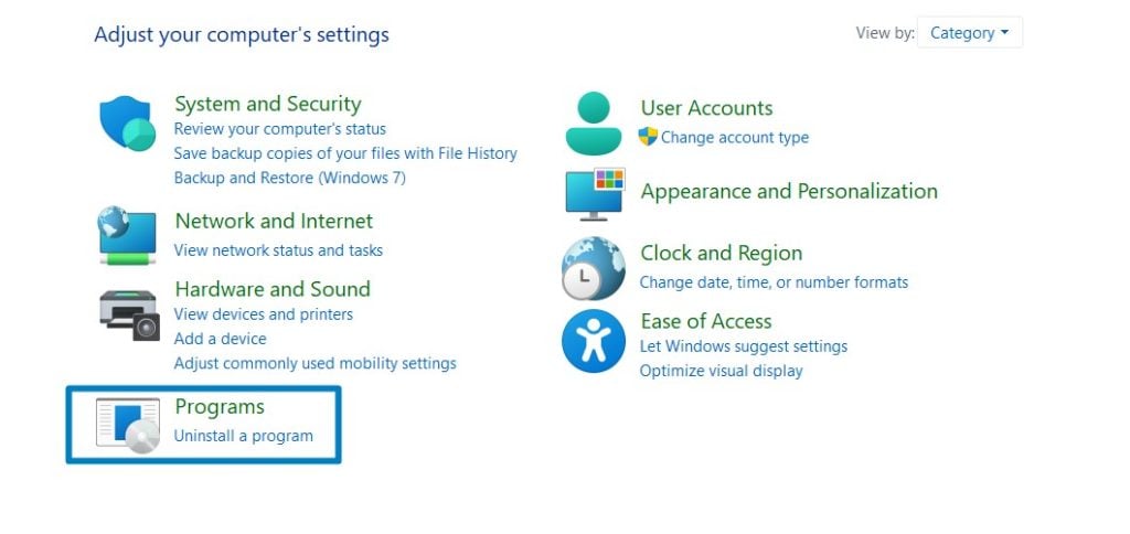 Enable Internet Information Services Hostable Web Core