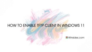 Enable TFTP Client in Windows 11