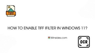 How to Enable TIFF IFilter Windows 11