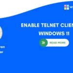Enable telnet client on Windows 11