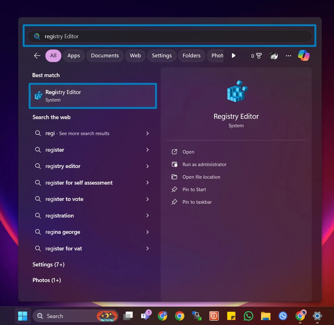 Registry Editor