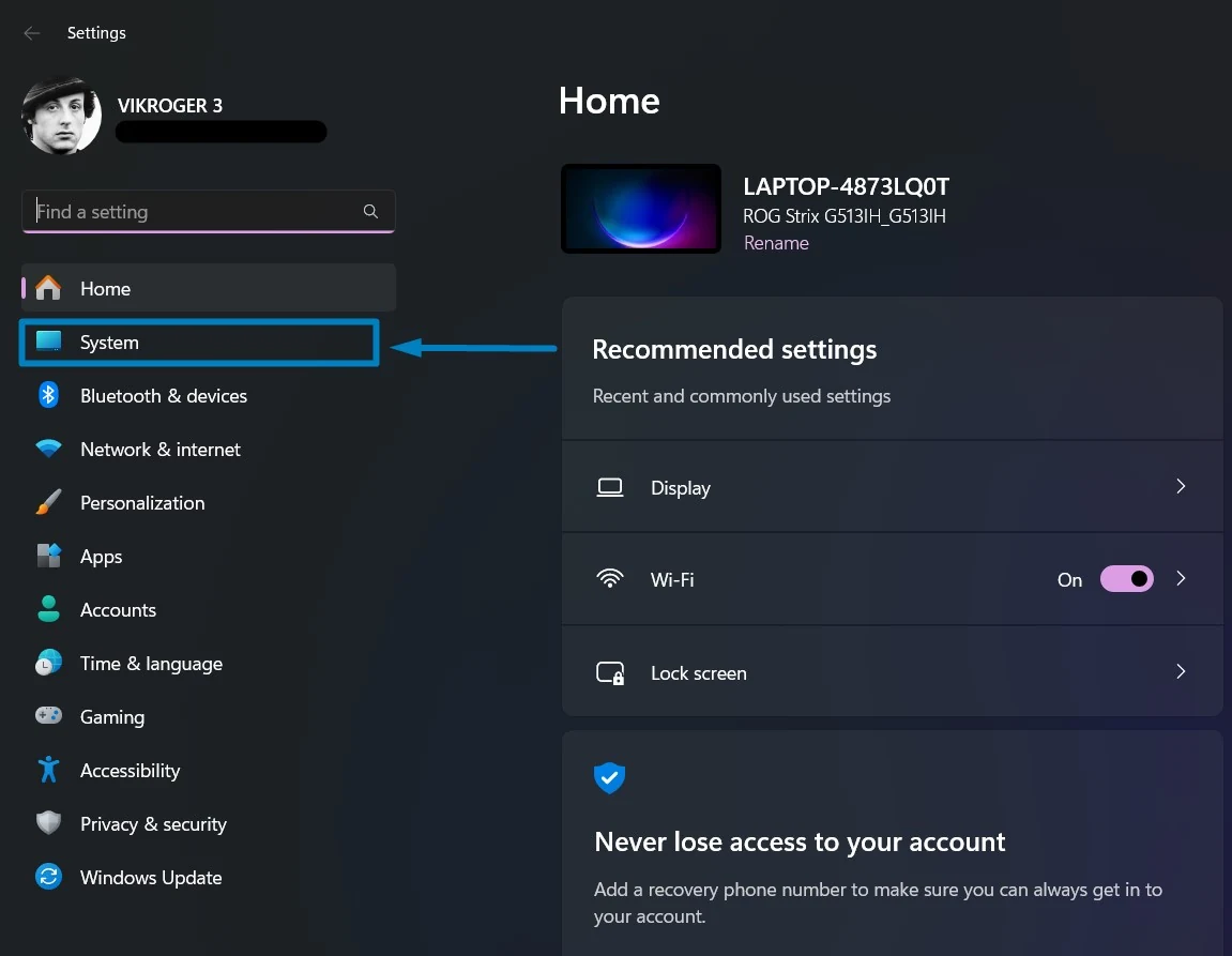 Windows Settings