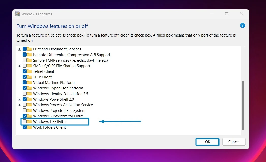 Windows TIFF IFilter