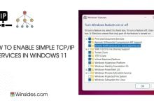 Enable TCPIP Services in Windows 11