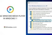 Enable WMP in Windows 11