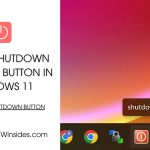 Shutdown Shortcut Button Windows 11