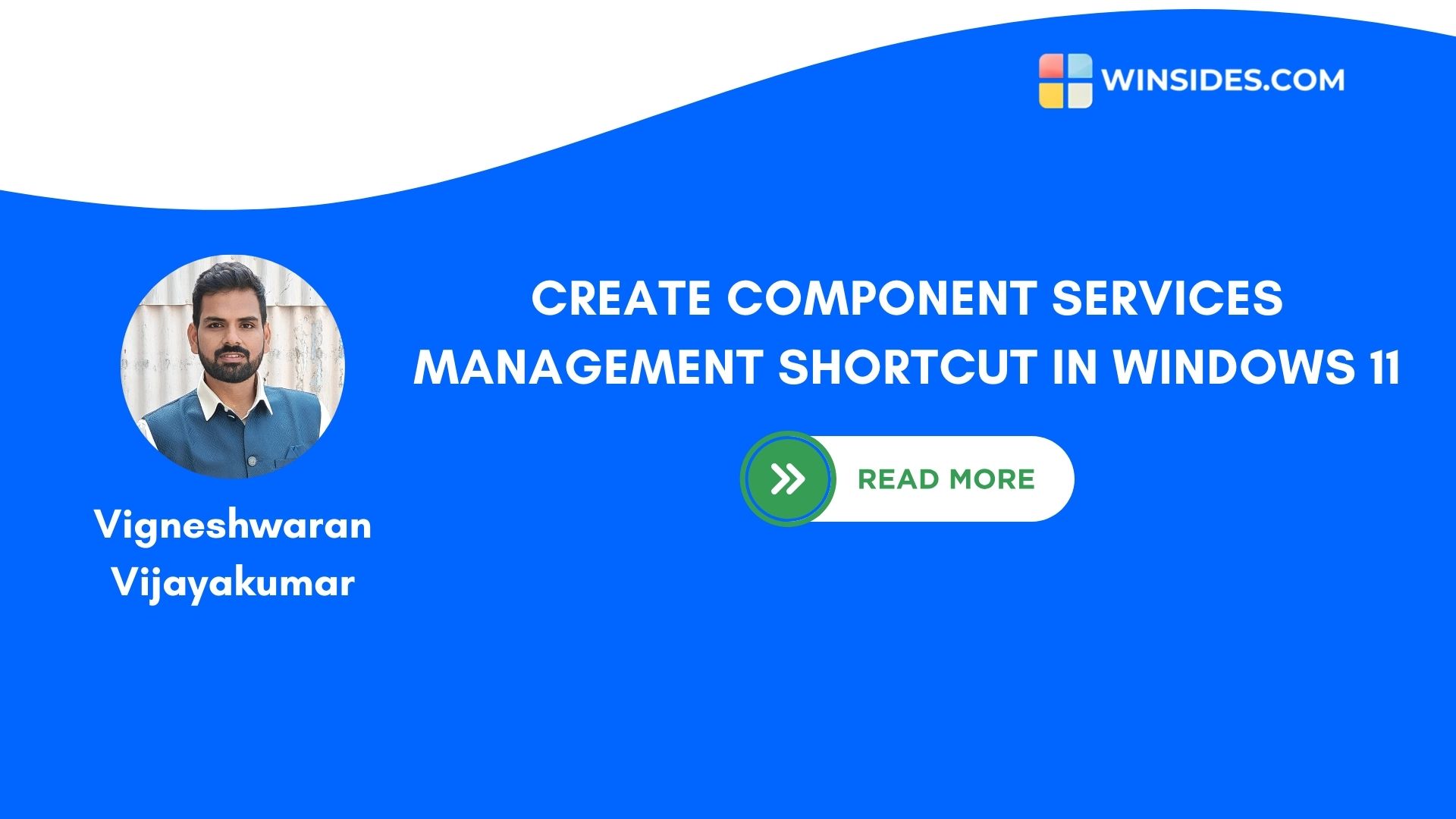 Create Component Services Management Shortcut in Windows 11