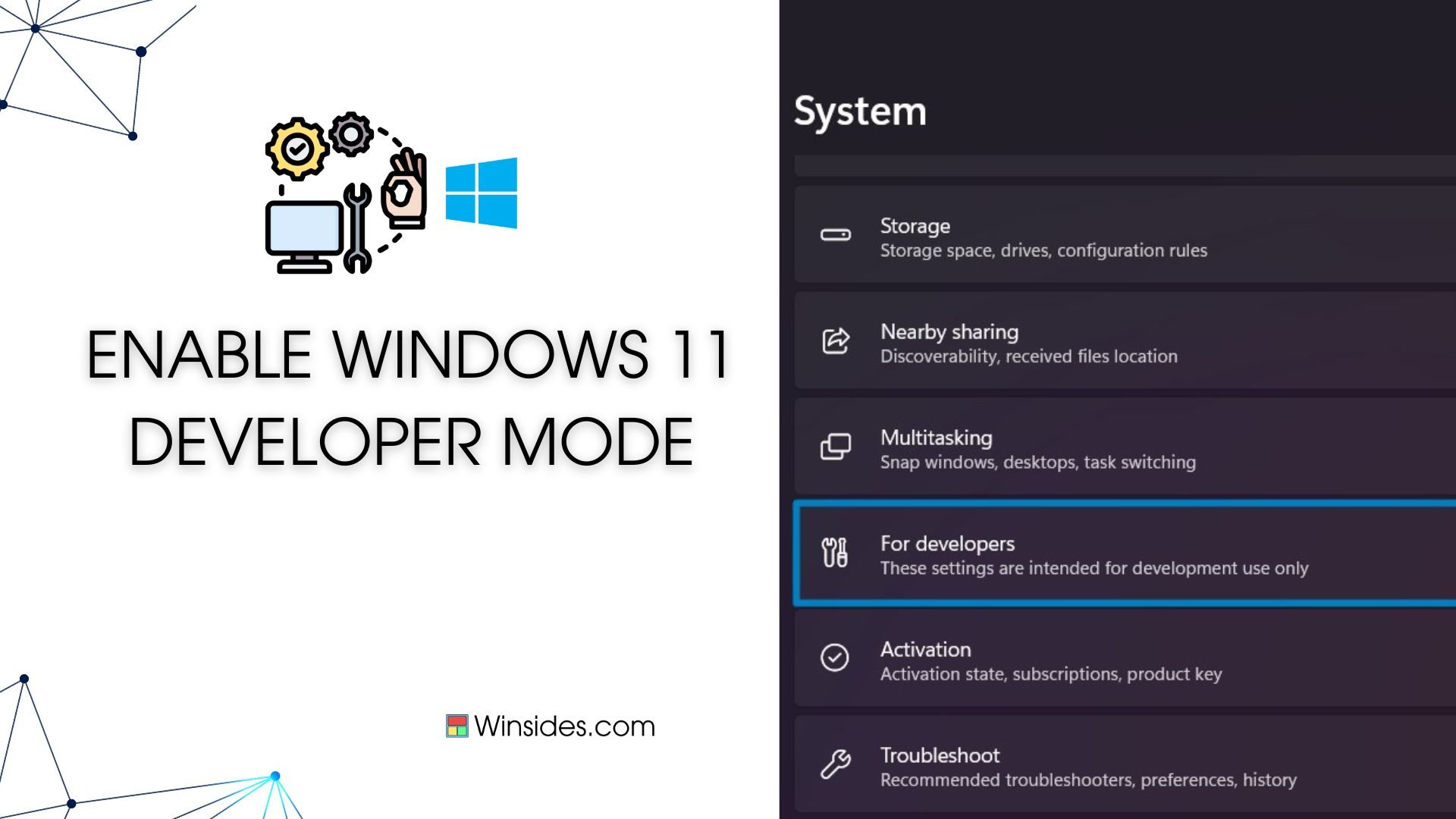 How to Enable Windows 11 Developer Mode? - Winsides.com