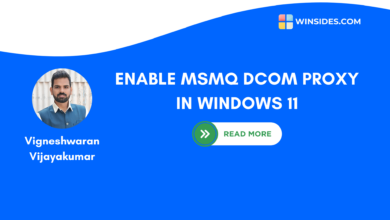 Enable MSMQ DCOM Proxy in Windows 11
