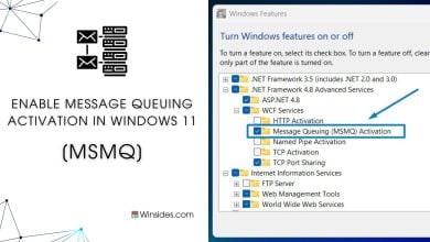 Enable Messaging Queue Activation in Windows 11