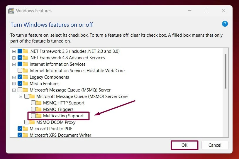 Enable Multicasting Support in Windows 11 Enable Multicasting Support in Windows 11