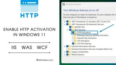 HTTP Activation in Windows 11