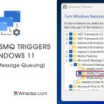 MSMQ Triggers in Windows 11