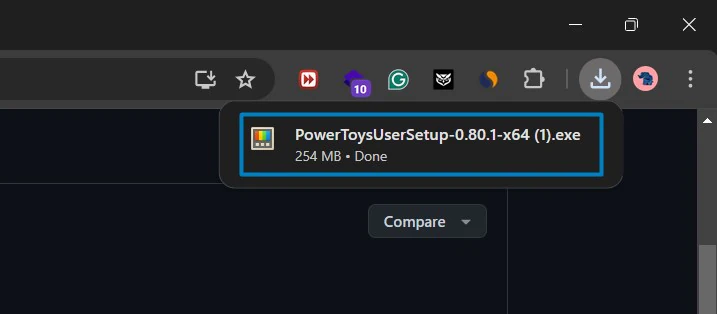 Powertoys downloaded