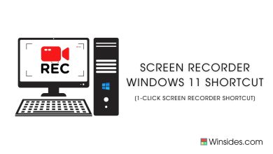 Screen Recorder Shortcut for Windows 11