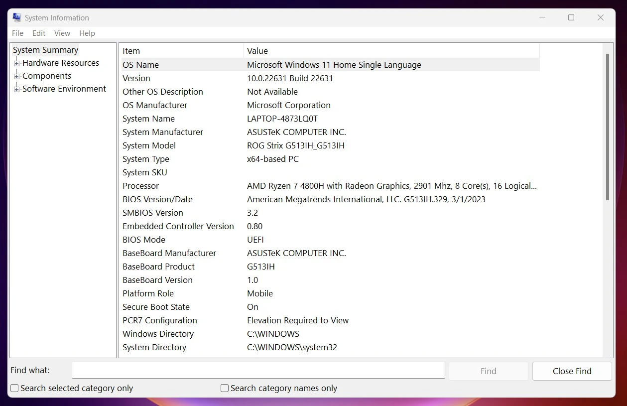 System Information System Information