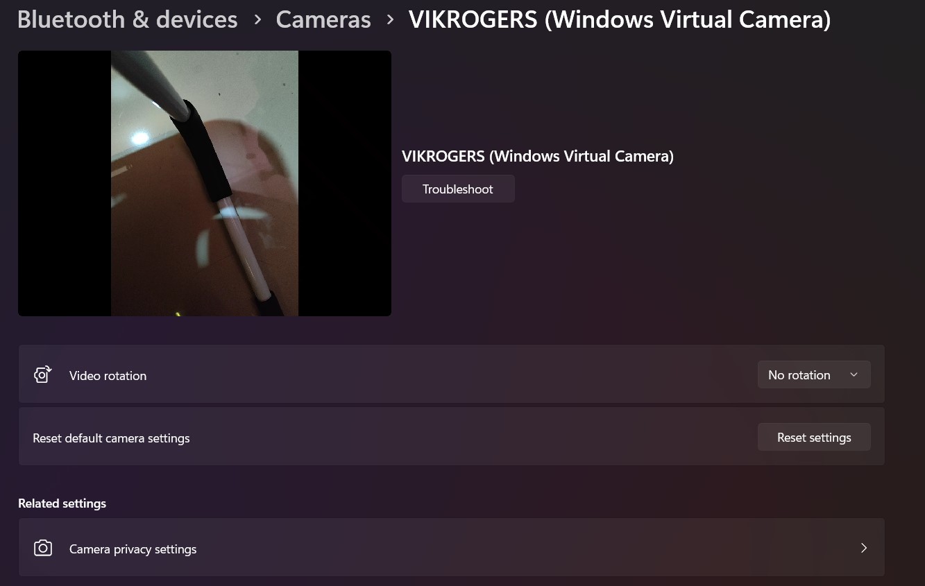 Windows Virtual Camera