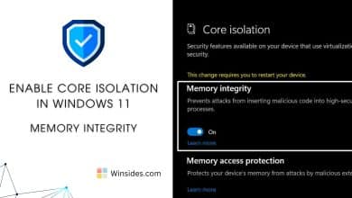 Core Isolation in Windows 11