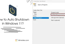 Enable Auto Shutdown in Windows 11