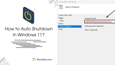 Enable Auto Shutdown in Windows 11