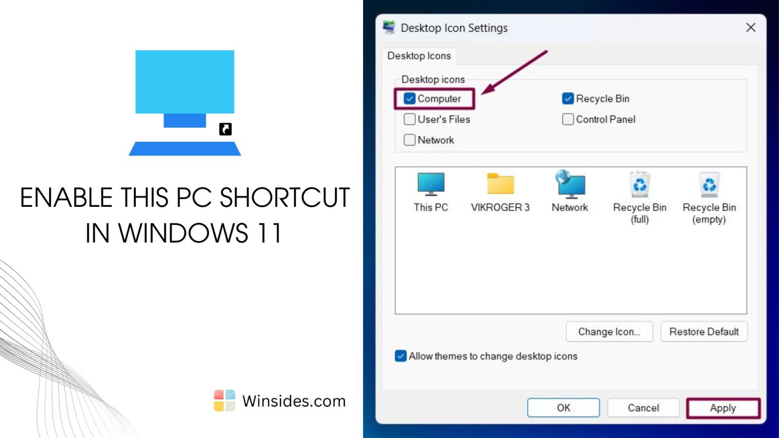 Desktop Shortcut for Adjust ClearType Text in Windows 11