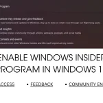 Enable Windows Insider Program Windows 11