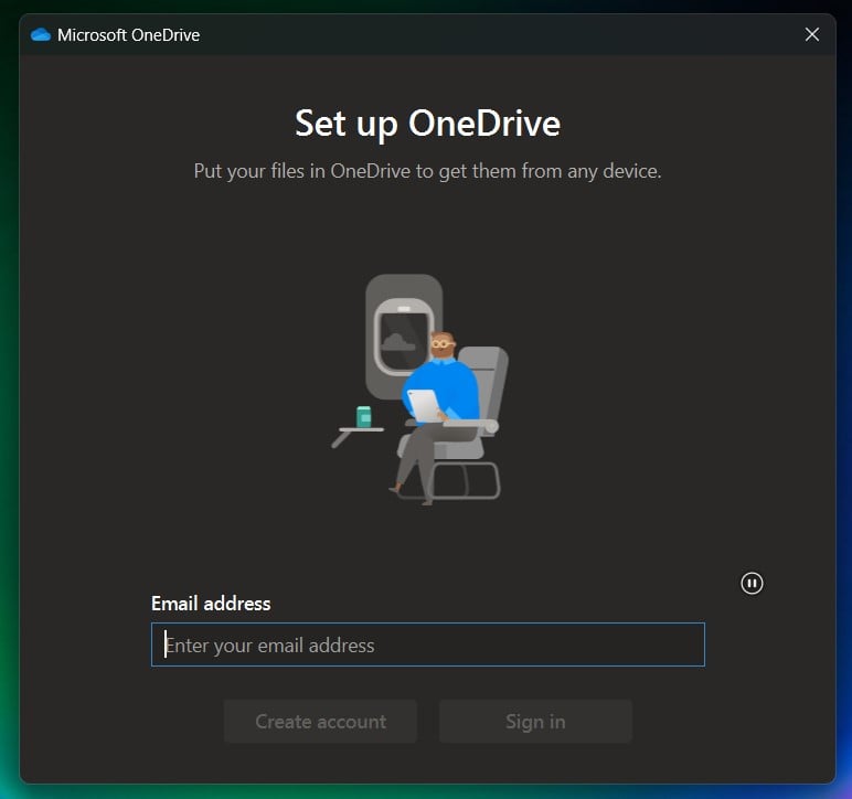 Set up OneDrive