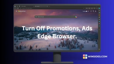 Turn Off Promotions, Ads Edge Browser.