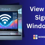 View WiFi Signal Windows 11