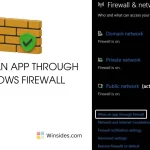 Allow an App through Windows Firewall 1