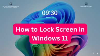 How to Lock Screen in Windows 11