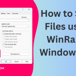 How to Split Files using WinRar in Windows 11