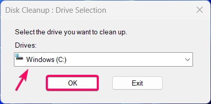 Selecting Disk