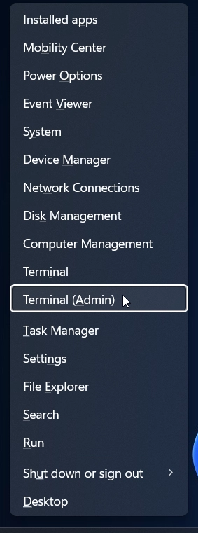 Terminal Admin