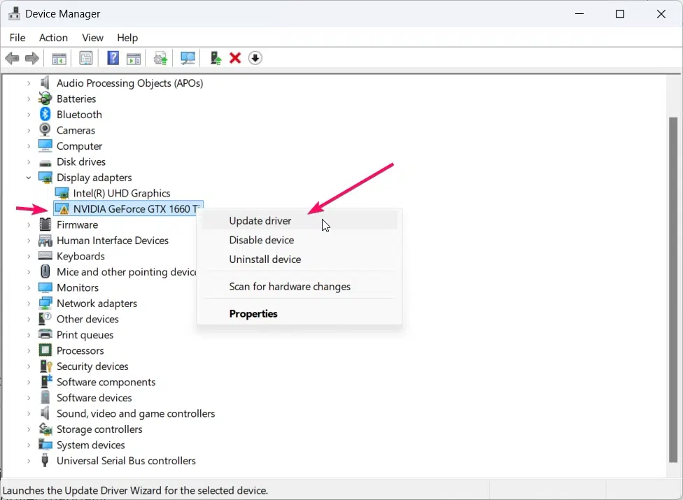 Finding Devices with Driver Errors