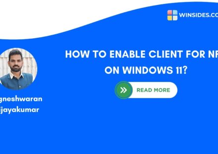 HOW TO ENABLE CLIENT FOR NFS ON WINDOWS 11