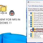 How do I Enable Client for NFS in Windows 11