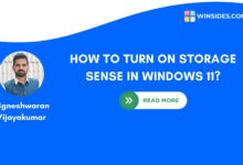 How to Turn on Storage Sense in Windows 11