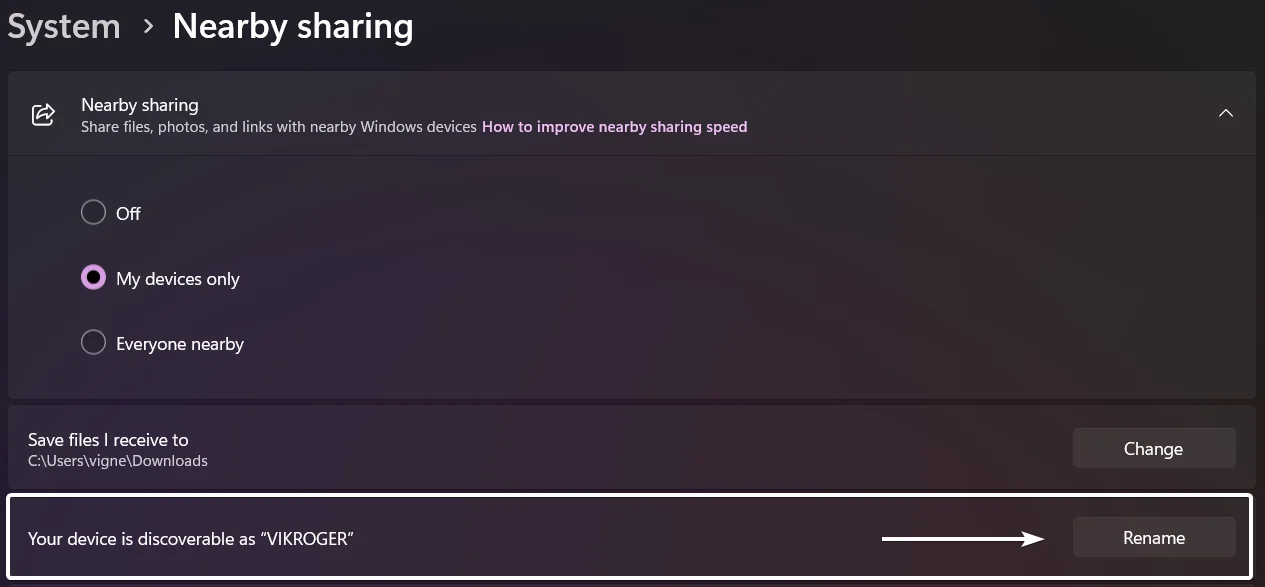 Rename your Device Name Rename your Device Name