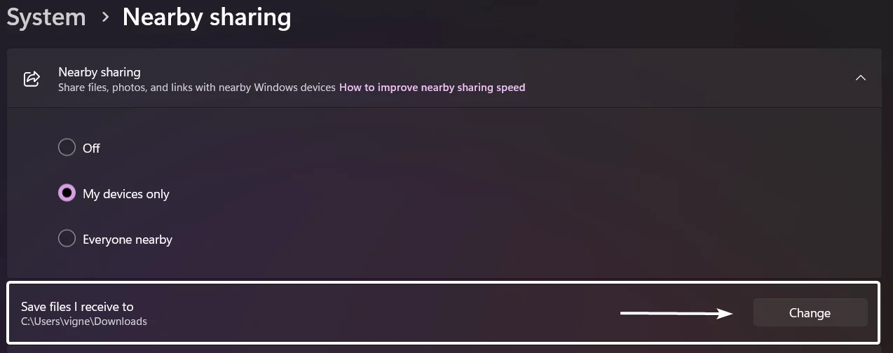 Save Files I receive to Save files I receive to