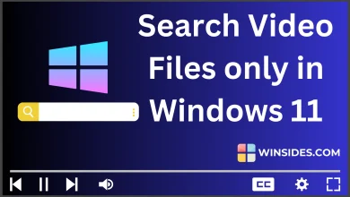 Search Video Files only in Windows 11