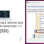 Server Side Includes in Windows 11