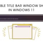 Title Bar Windows Shake