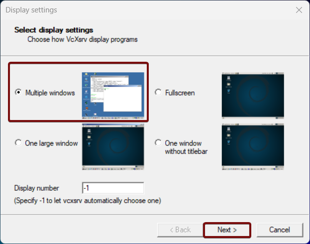 Choose Multiple Windows Choose Multiple Windows