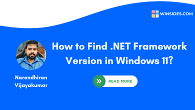 How to Find .NET Framework Version in Windows 11