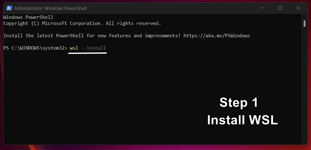 Install WSL on Windows 11 Install WSL on Windows 11