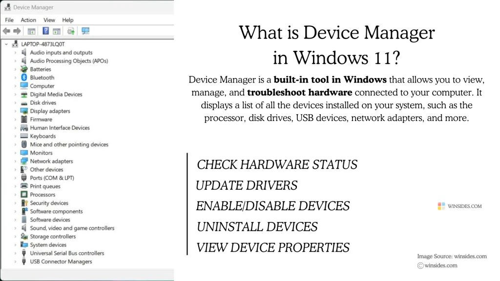 Create Device Manager Desktop Shortcut in Windows 11 What is Device Manager?